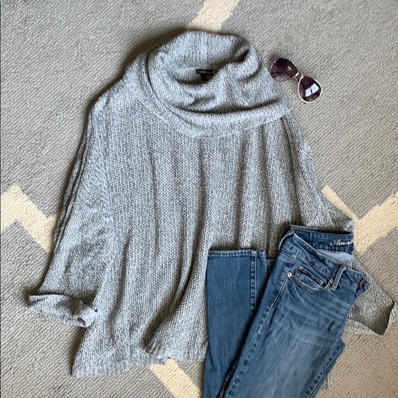 Express Gray Batwing sweater - Picture 1 of 2